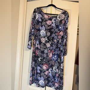 Ann Taylor Loft Outlet Dress - multicolor, XL, cotton